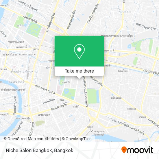 Niche Salon Bangkok map