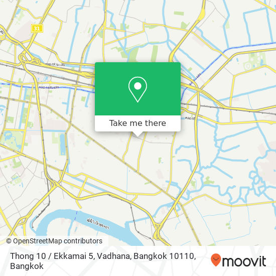 Thong 10 / Ekkamai 5, Vadhana, Bangkok 10110 map