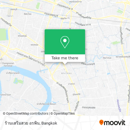 ร้านเสริมสวย อรพิน map