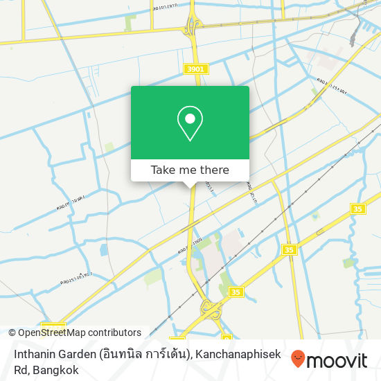 Inthanin Garden (อินทนิล การ์เด้น), Kanchanaphisek Rd map