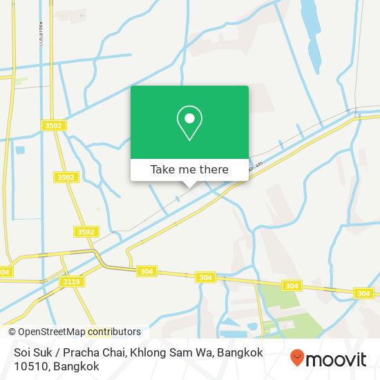 Soi Suk / Pracha Chai, Khlong Sam Wa, Bangkok 10510 map