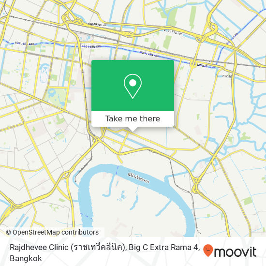 Rajdhevee Clinic (ราชเทวีคลีนิค), Big C Extra Rama 4 map