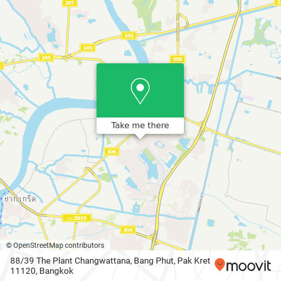 88 / 39 The Plant Changwattana, Bang Phut, Pak Kret 11120 map