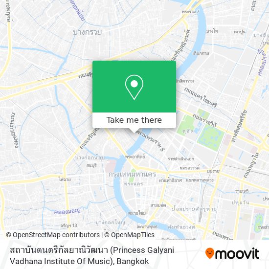 สถาบันดนตรีกัลยาณิวัฒนา (Princess Galyani Vadhana Institute Of Music) map