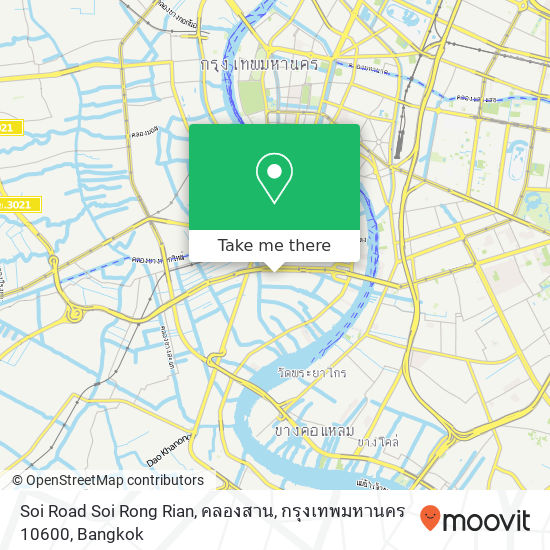 Soi Road Soi Rong Rian, คลองสาน, กรุงเทพมหานคร 10600 map