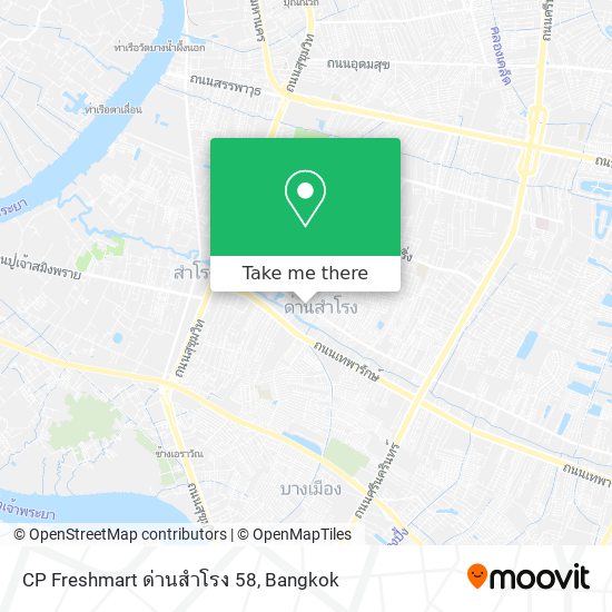 CP Freshmart ด่านสำโรง 58 map