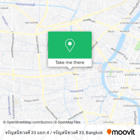 จรัญสนิทวงศ์ 33 แยก 4 / จรัญสนิทวงศ์ 33 map