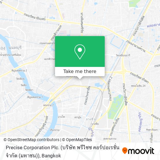 Precise Corporation Plc. (บริษัท พรีไซซ คอร์ปอเรชั่น จำกัด (มหาชน)) map