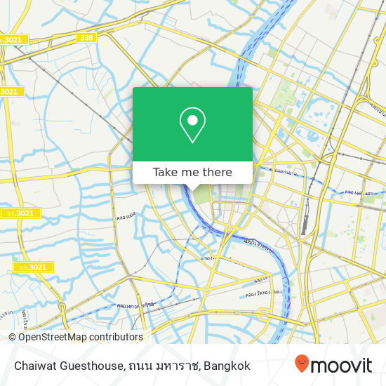 Chaiwat Guesthouse, ถนน มหาราช map