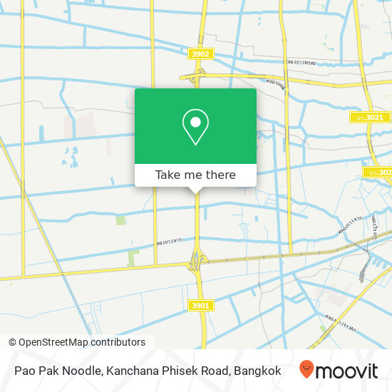 Pao Pak Noodle, Kanchana Phisek Road map