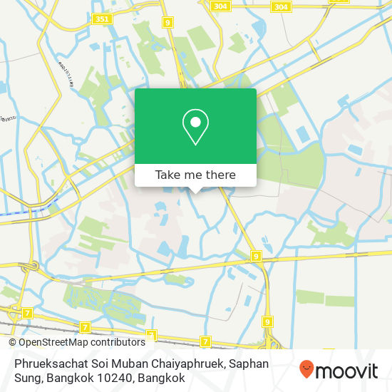 Phrueksachat Soi Muban Chaiyaphruek, Saphan Sung, Bangkok 10240 map