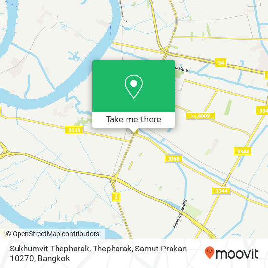 Sukhumvit Thepharak, Thepharak, Samut Prakan 10270 map