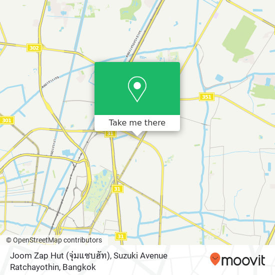 Joom Zap Hut (จุ่มแซบฮัท), Suzuki Avenue Ratchayothin map