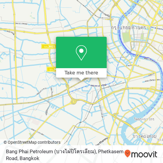Bang Phai Petroleum (บางไผ่ปิโตรเลียม), Phetkasem Road map