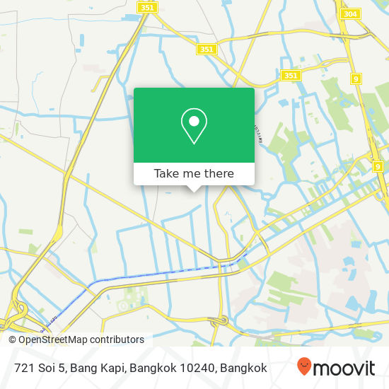 721 Soi 5, Bang Kapi, Bangkok 10240 map