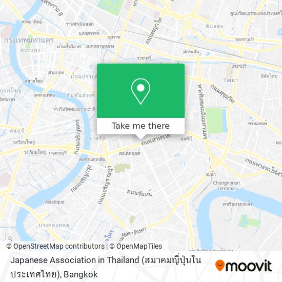 Japanese Association in Thailand (สมาคมญี่ปุ่นในประเทศไทย) map