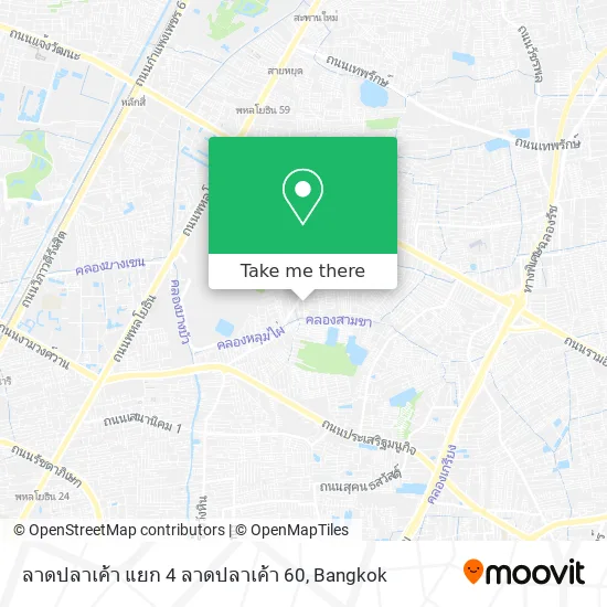 ลาดปลาเค้า แยก 4 ลาดปลาเค้า 60 map