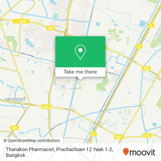 Thanakon Pharmacist, Prachachuen 12 Yaek 1-2 map