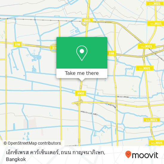 เอ็กซ์เพรส คาร์เซ็นเตอร์, ถนน กาญจนาภิเษก map