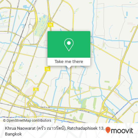 Khrua Naowarat (ครัว เนาวรัตน์), Ratchadaphisek 13 map