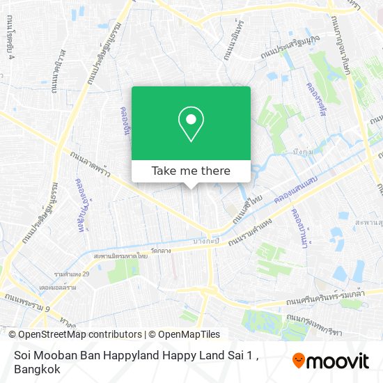 Soi Mooban Ban Happyland Happy Land Sai 1 map