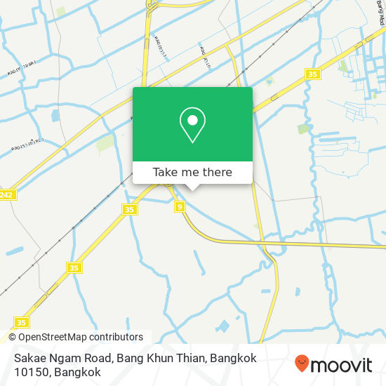 Sakae Ngam Road, Bang Khun Thian, Bangkok 10150 map