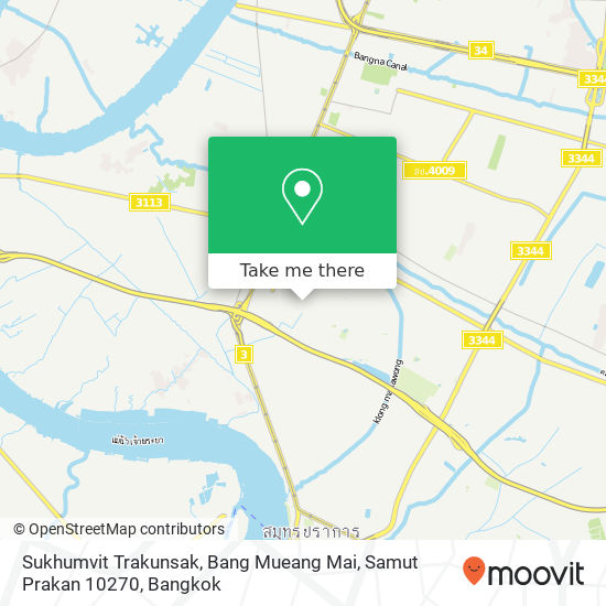 Sukhumvit Trakunsak, Bang Mueang Mai, Samut Prakan 10270 map