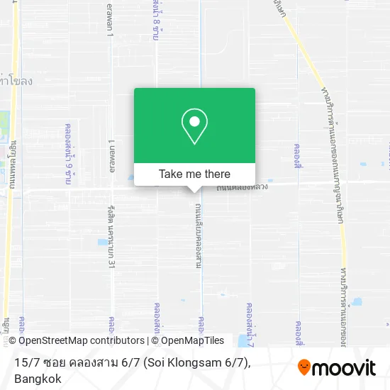 15 / 7 ซอย คลองสาม 6 / 7 (Soi Klongsam 6 / 7) map