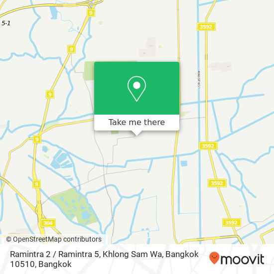 Ramintra 2 / Ramintra 5, Khlong Sam Wa, Bangkok 10510 map