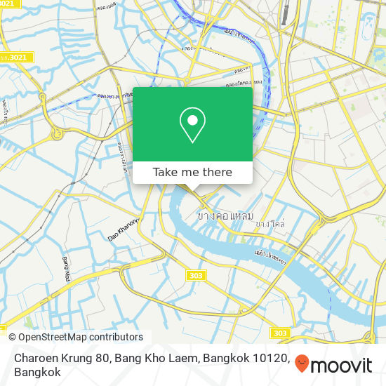 Charoen Krung 80, Bang Kho Laem, Bangkok 10120 map