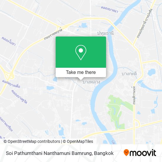 Soi Pathumthani Nanthamuni Bamrung map