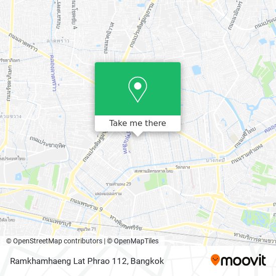 Ramkhamhaeng Lat Phrao 112 map