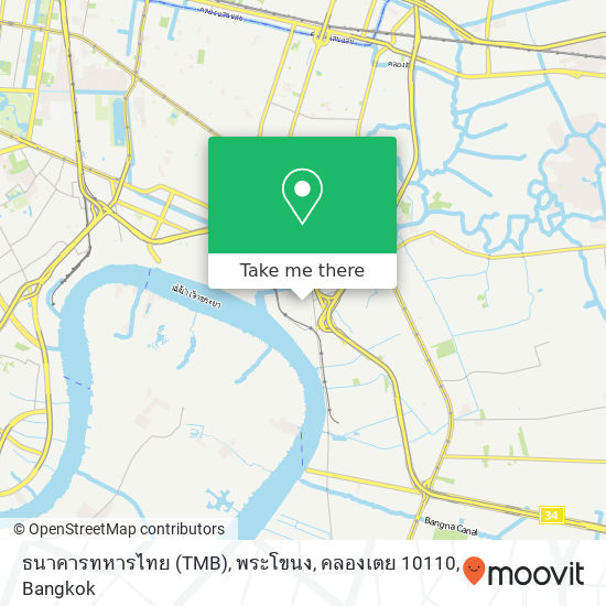 ธนาคารทหารไทย (TMB), พระโขนง, คลองเตย 10110 map