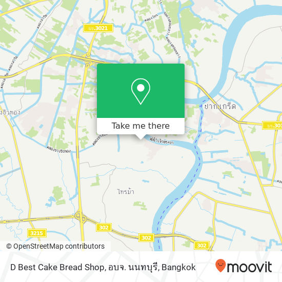 D Best Cake Bread Shop, อบจ. นนทบุรี map