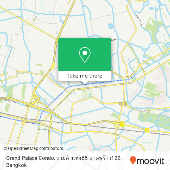 Grand Palace Condo, รามคำแหง65-ลาดพร้าว122 map