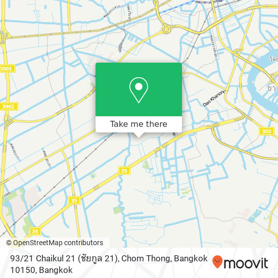 93 / 21 Chaikul 21 (ชัยกูล 21), Chom Thong, Bangkok 10150 map