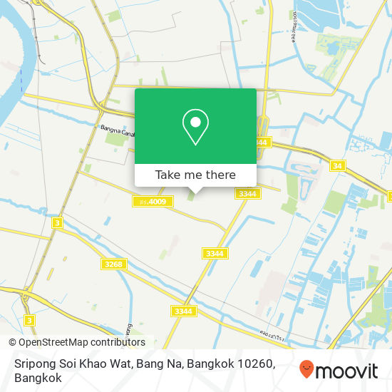 Sripong Soi Khao Wat, Bang Na, Bangkok 10260 map