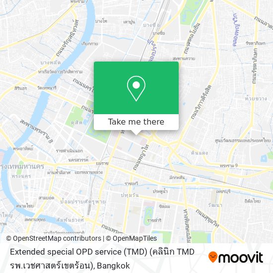 Extended special OPD service (TMD) (คลินิก TMD รพ.เวชศาสตร์เขตร้อน) map