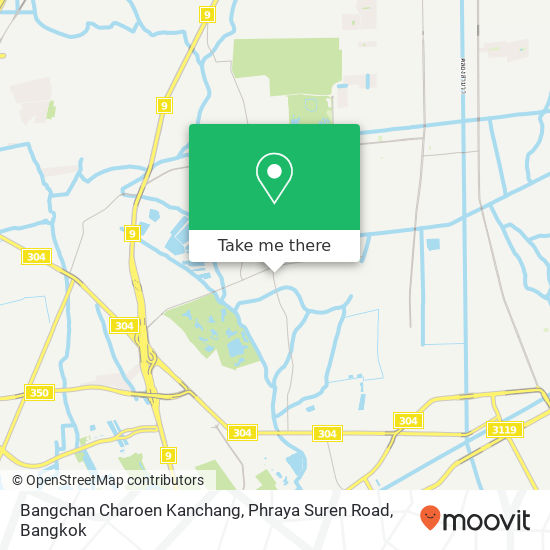 Bangchan Charoen Kanchang, Phraya Suren Road map