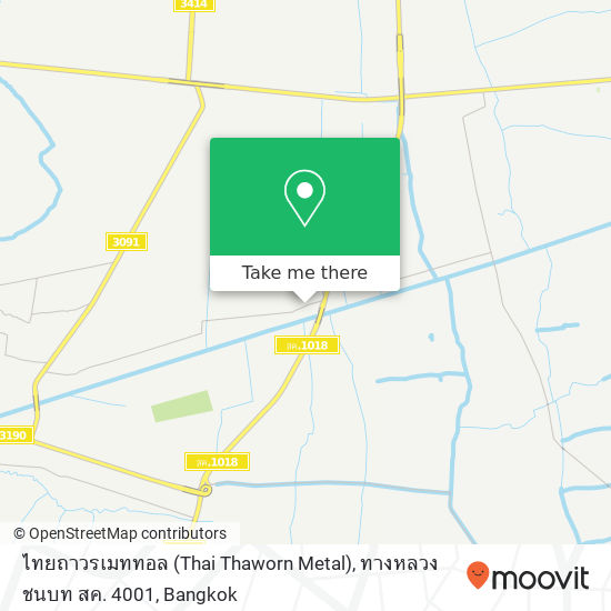 ไทยถาวรเมททอล (Thai Thaworn Metal), ทางหลวงชนบท สค. 4001 map