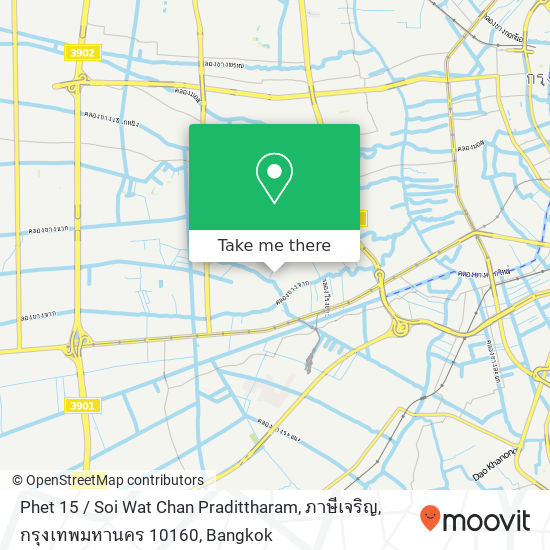 Phet 15 / Soi Wat Chan Pradittharam, ภาษีเจริญ, กรุงเทพมหานคร 10160 map