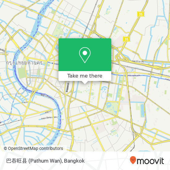 巴吞旺县 (Pathum Wan) map