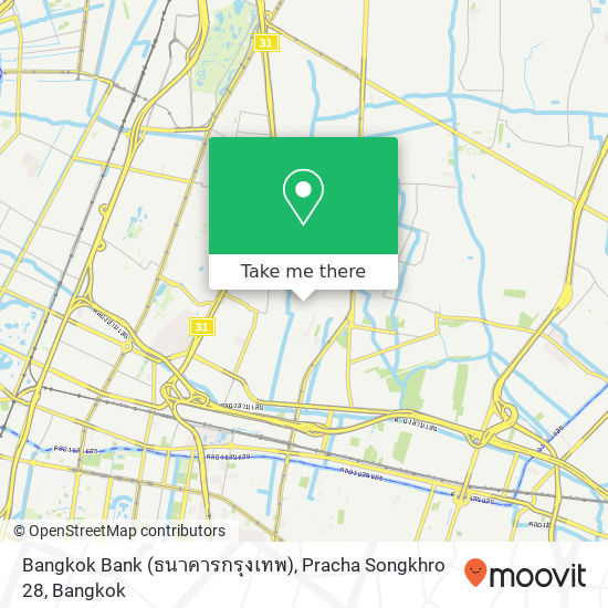 Bangkok Bank (ธนาคารกรุงเทพ), Pracha Songkhro 28 map