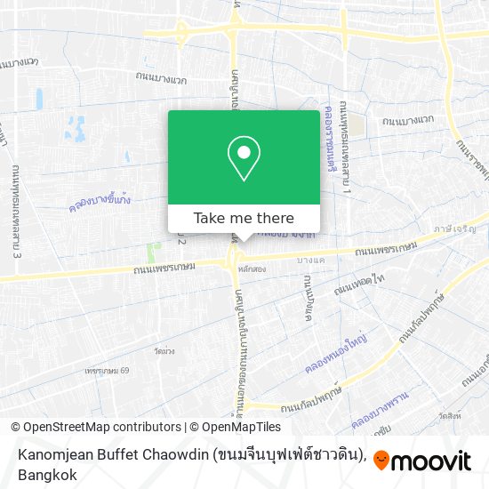 Kanomjean Buffet Chaowdin (ขนมจีนบุฟเฟ่ต์ชาวดิน) map