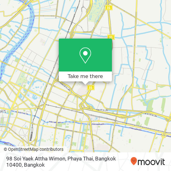 98 Soi Yaek Attha Wimon, Phaya Thai, Bangkok 10400 map