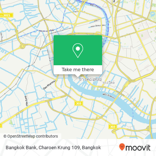 Bangkok Bank, Charoen Krung 109 map