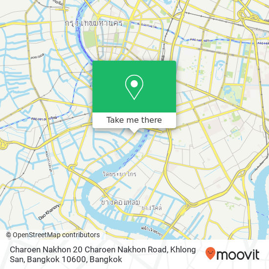Charoen Nakhon 20 Charoen Nakhon Road, Khlong San, Bangkok 10600 map