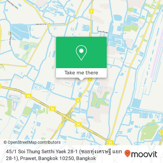 45 / 1 Soi Thung Setthi Yaek 28-1 (ซอยทุ่งเศรษฐี แยก 28-1), Prawet, Bangkok 10250 map
