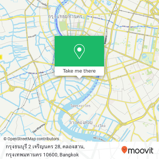 กรุงธนบุรี 2 เจริญนคร 28, คลองสาน, กรุงเทพมหานคร 10600 map