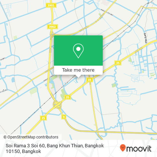 Soi Rama 3 Soi 60, Bang Khun Thian, Bangkok 10150 map